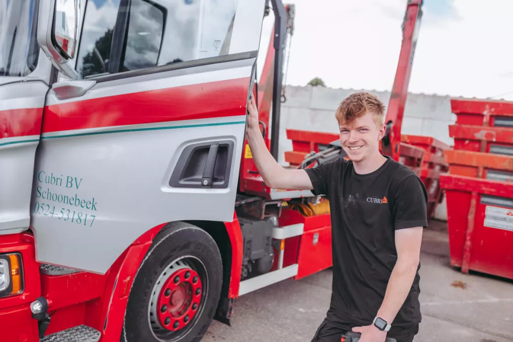Het plaatsen van een container in Drenthe